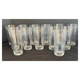 LR - 13 Crate & Barrel Rings Pattern Tumblers
