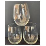 LR - 6 Stemless Wine Glasses by Reidel and More