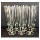 LR - Set of Seven Pilsner Glasses
