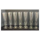 LR - Set of Seven Pilsner Glasses