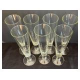 LR - Set of Seven Pilsner Glasses