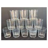 LR - 12 Crate & Barrel Rings Lowball Glasses