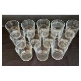LR - 12 Crate & Barrel Rings Lowball Glasses
