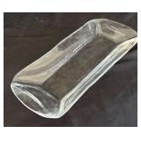 LR - Leaf Plate, Bubble Vase, Atlantis Crystal Ribbed Bowl & Rectangular Tray