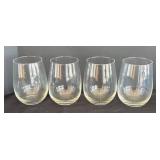 K - Stemless Wine Glasses - Set of Four