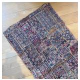 LR - Vintage Indian Patchwork Tapestry or Rug