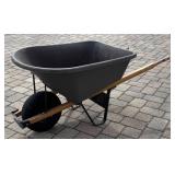 G - True Temper Wheelbarrow with Wooden Handles