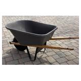 G - True Temper Wheelbarrow with Wooden Handles