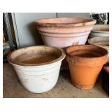 G - Planter Pots - Assorted Terracotta & White Ceramic