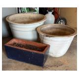 G - Planter Pots - Assorted Terracotta & White Ceramic