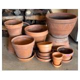 G - Variety of Terracotta Planter Pots