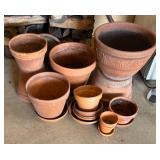 G - Variety of Terracotta Planter Pots