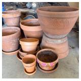 G - Variety of Terracotta Planter Pots