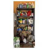 G - Metal Shelving Unit with Garage & Garden Supplies