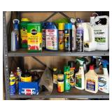 G - Metal Shelving Unit with Garage & Garden Supplies