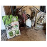 G - Metal Shelving Unit with Garage & Garden Supplies