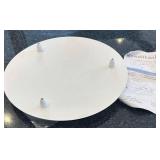 K - Room & Board Round Triple Ceiling Canopy - 15-inch White