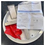 K - Room & Board Round Triple Ceiling Canopy - 15-inch White