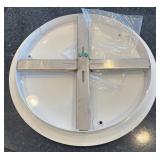 K - Room & Board Round Triple Ceiling Canopy - 15-inch White