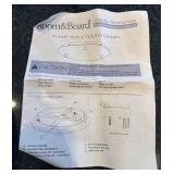 K - Room & Board Round Triple Ceiling Canopy - 15-inch White