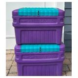 G - Rubbermaid Sport Locker Storage Containers (Lot of 2)