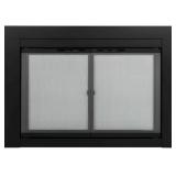 Pleasant Hearth Alpine Small Glass Fireplace Doors MSRP $259.99