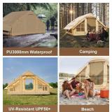 Inflatable Blow Up 4-6 Person Waterproof Oxford Air Tent $799 Retail - Brand New