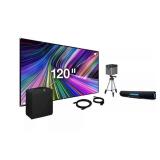 iLive Movie Theater X 6-in-1 Projector Kit, 120" Screen, Sound Bar $199 Retail - Brand New