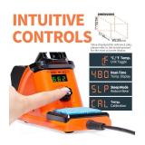 YIHUA 926 III 60W LED Display Soldering Iron Station Kit - 2 Helping Hands, 6 Extra Iron Tips, Roll of Lead-Free Solder, Solder Sucker, S/S Tweezers, °C/ºF Conversion, Auto Sleep & Calibration Suppo