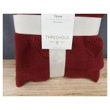 Threshold Red Throw 50" x 60" - Brand New