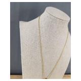 H Buckle 18" Necklace & Pink Cord Bracelet - Brand New