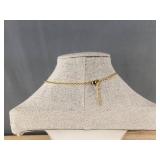 H Buckle 18" Necklace & Pink Cord Bracelet - Brand New