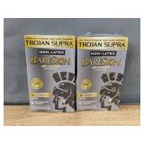 12 Trojan Supra BareSkin Non-Latex Condoms, 2 Six Packs - Brand New