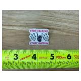 Stop Talking Start Napping Enamel Pin - Brand New