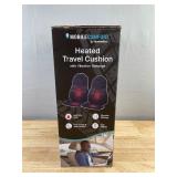 Homedics Heated Travel Cushion with Vibration Massage, 2-Pack, Black - Brand New