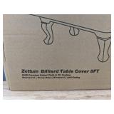 Zettum Billiard Table Cover 8FT Black - Brand New