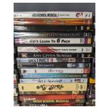 150 DVD Collection - Featuring Titles like Nancy Drew, True Blood, Any Given Sunday, I Robot, High School Musical, Bruno, Office Space *C