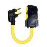 RV Power Cord Adaptor 21" - 20A, 125V, 2500W - 10-30P Plug - Brand New
