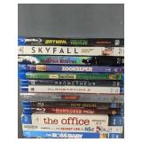 25 Blu-Ray Movie Collection - 007 Skyfall, Old School, The Office, Boss Baby, Downton Abbey, Twilight *C