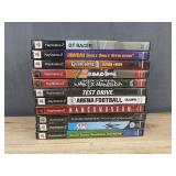 PlayStation 2, 11 Video Game Bundle - DDR, Arena Football, Guitar Hero, Road Rage, Test Drive, Sims *C