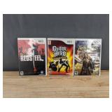 Nintendo Wii 17 Game Bundle - Red Steel, Guitar Hero World Tour, NHL Slapshot, Tangled, Just Dance, Zumba, Guitar Hero *C