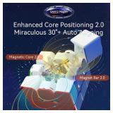 GAN 12 Maglev UV, 3x3 Stickerless Speed Cube Gans 56mm Magic Cube Puzzle Toy, GAN Flagship (Primary Internal), $59 Retail - New