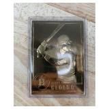 22K Gold The Danbury Mint MLB Baseball Cards Set, 6 Total - Garvey, Feller, Mazeroski, Pettitte