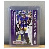 Adam Thielen Autographed 2019 Panini Rookies & Stars Minnesota Vikings NFL Card *I