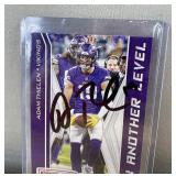 Adam Thielen Autographed 2019 Panini Rookies & Stars Minnesota Vikings NFL Card *I