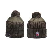 New Era Minnesota Vikings Salute to Service Embroidered NFL Football Beanie Adult Winter Military Hat - Brand New *I