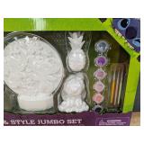 Disney Stitch Paint & Style Jumbo Craft Set - 5 Figurines, Paint, Glitter - Brand New
