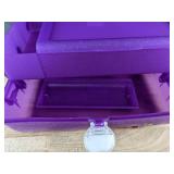 Caboodles On-The-Go-Girl Purple & 2 Detangling Brushes - Brand New