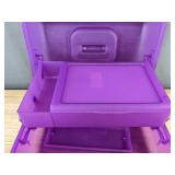 Caboodles On-The-Go-Girl Purple & 2 Detangling Brushes - Brand New