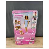 Barbie Twinning Looks Doll & Dog Set - Brand New